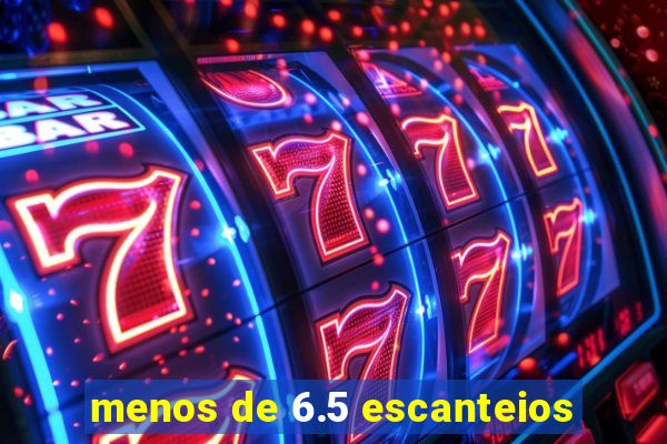 menos de 6.5 escanteios